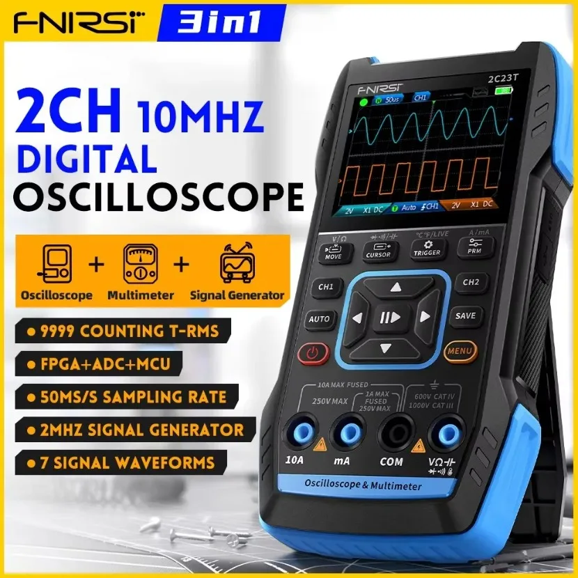 Fnirsi Digital Oscilloscope Handheld - FNIRSI 2C23T – przenośny cyfrowy oscyloskop